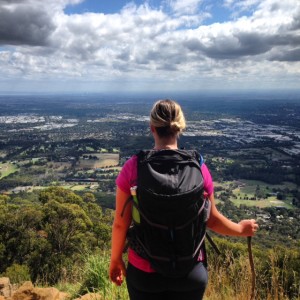 My client Tiana - Kokoda training at Glasgow Track.