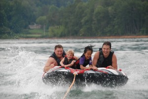 water tube riding